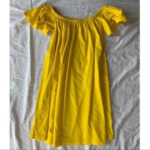 ASOS Bright Yellow Off Shoulder Dress